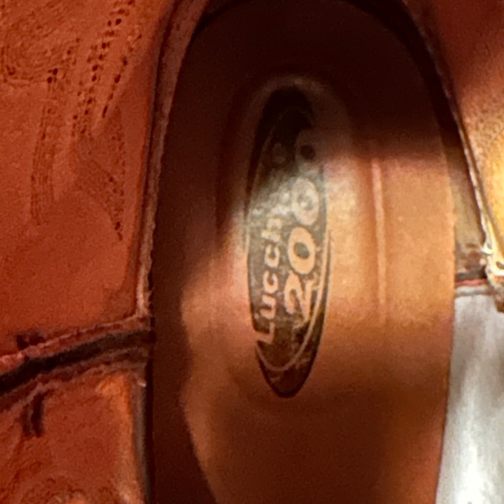 Lucchese Men”s Brown Leather Ankle Boots